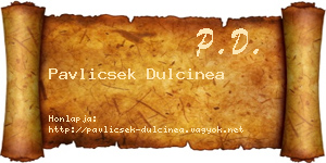 Pavlicsek Dulcinea névjegykártya